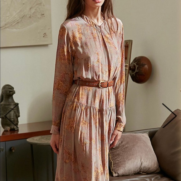 Free People Mes Desmoiselles taupe September maxi - Picture 5 of 11